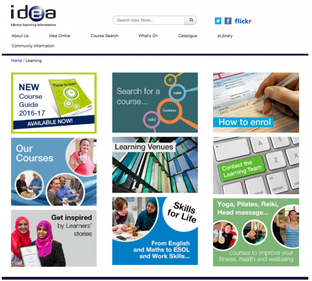 Idea Store website