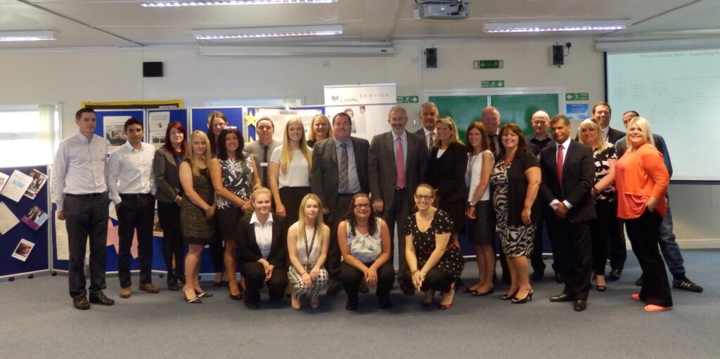 Sir Bob Kerslake with the north west team