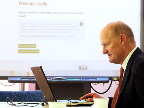 DavidWillets, tesitng the full-time application