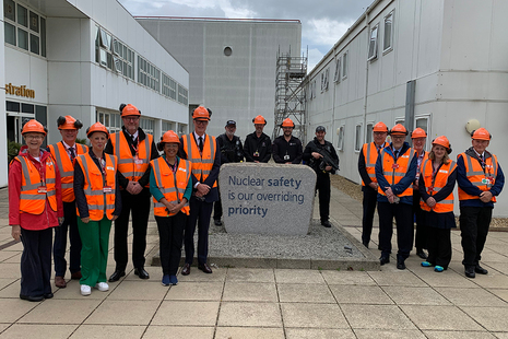 The Civil Nuclear Police Authority and members of CNC’s Executive team at Sizewell B power station.