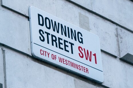 Downing Street sign
