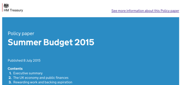 The HTML version of the Summer budget 2015