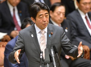 Shinzo Abe, PM of Japan, at Prime Ministers Questions