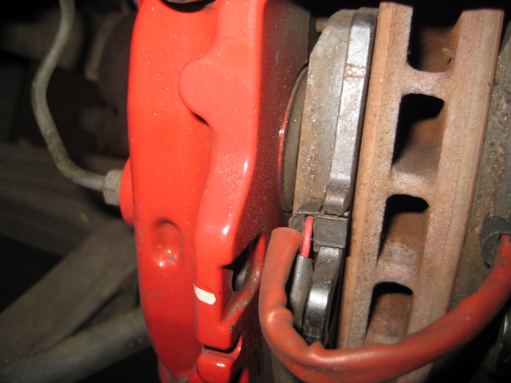 Brake pads in the wrong way round