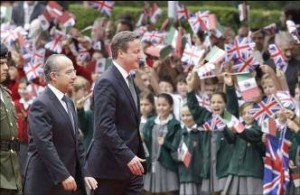 David Cameron and former Mexican President Felipe Calderón, during his visit in June David Cameron and former Mexican President Felipe Calderón, during his visit in June