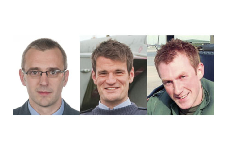 Squadron Leader Samuel Bailey, Flight Lieutenant Hywel Poole and Flight Lieutenant Adam Sanders, all of XV (Reserve) Squadron based at RAF Lossiemouth (All rights reserved.)