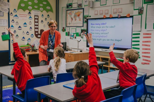 Teacher in a classroom