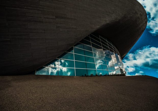 The Aquatics Centre at the Queen Elizabeth Olympic Park.