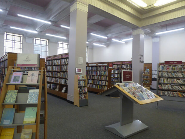 Sheffield central library - lending collection. Photo credit: Julia Chandler/Libraries Taskforce