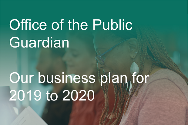 Cover of OPG Business Plan 2019 to 2020