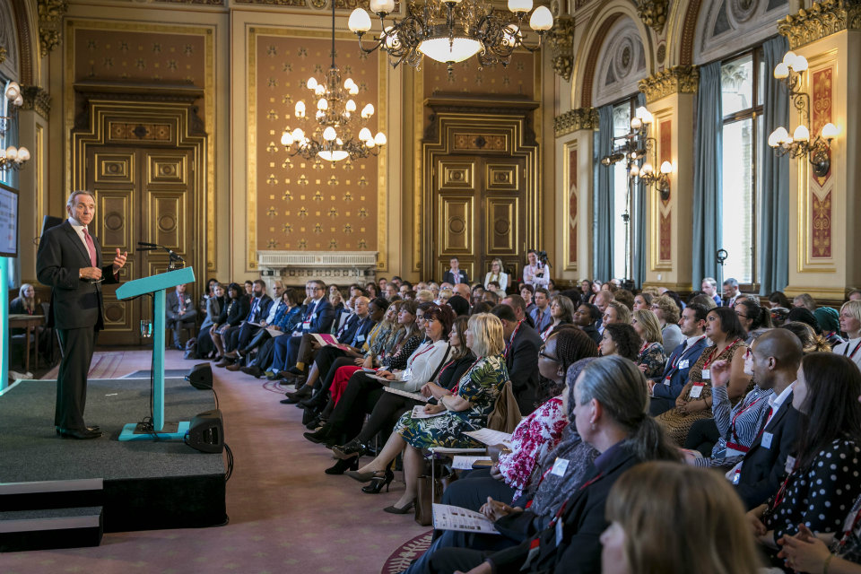 John Manzoni closing the 2018 Diversity and Inclusion Awards