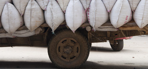 Overloaded truck