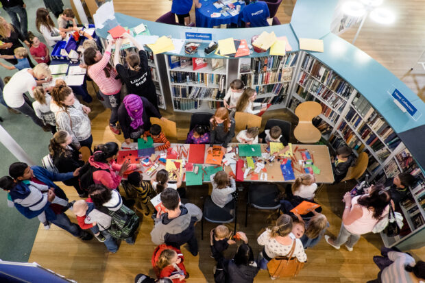 Activities during Lunch at the Library.