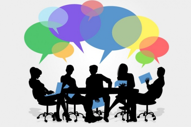 people around a table