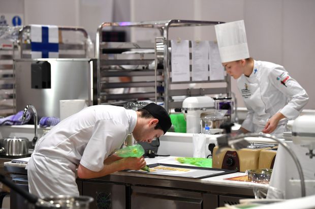 two young apprentice chefs