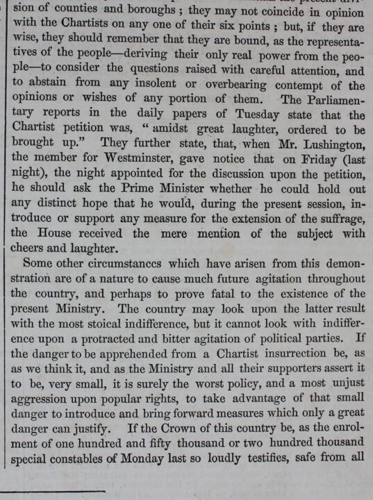 extract from an Illustrated London News article