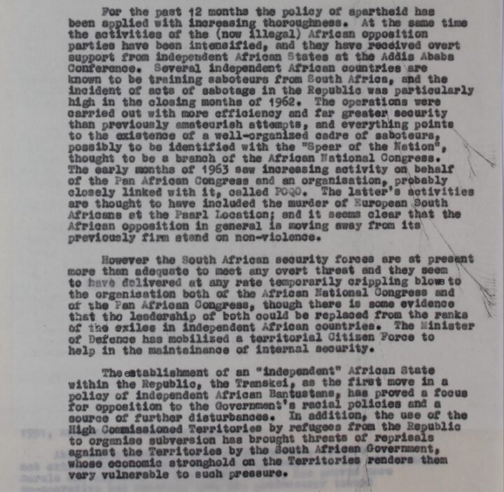 Page with typed text.