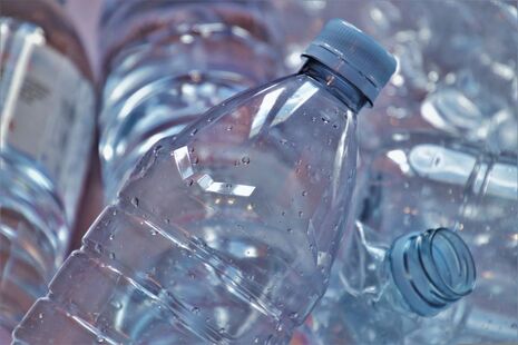 A photo of used plastic bottles