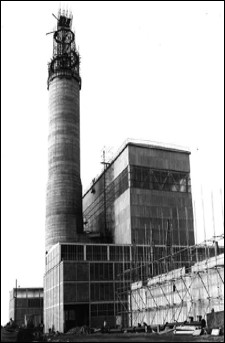 A black and white image of Pile 1 Windscale Pile