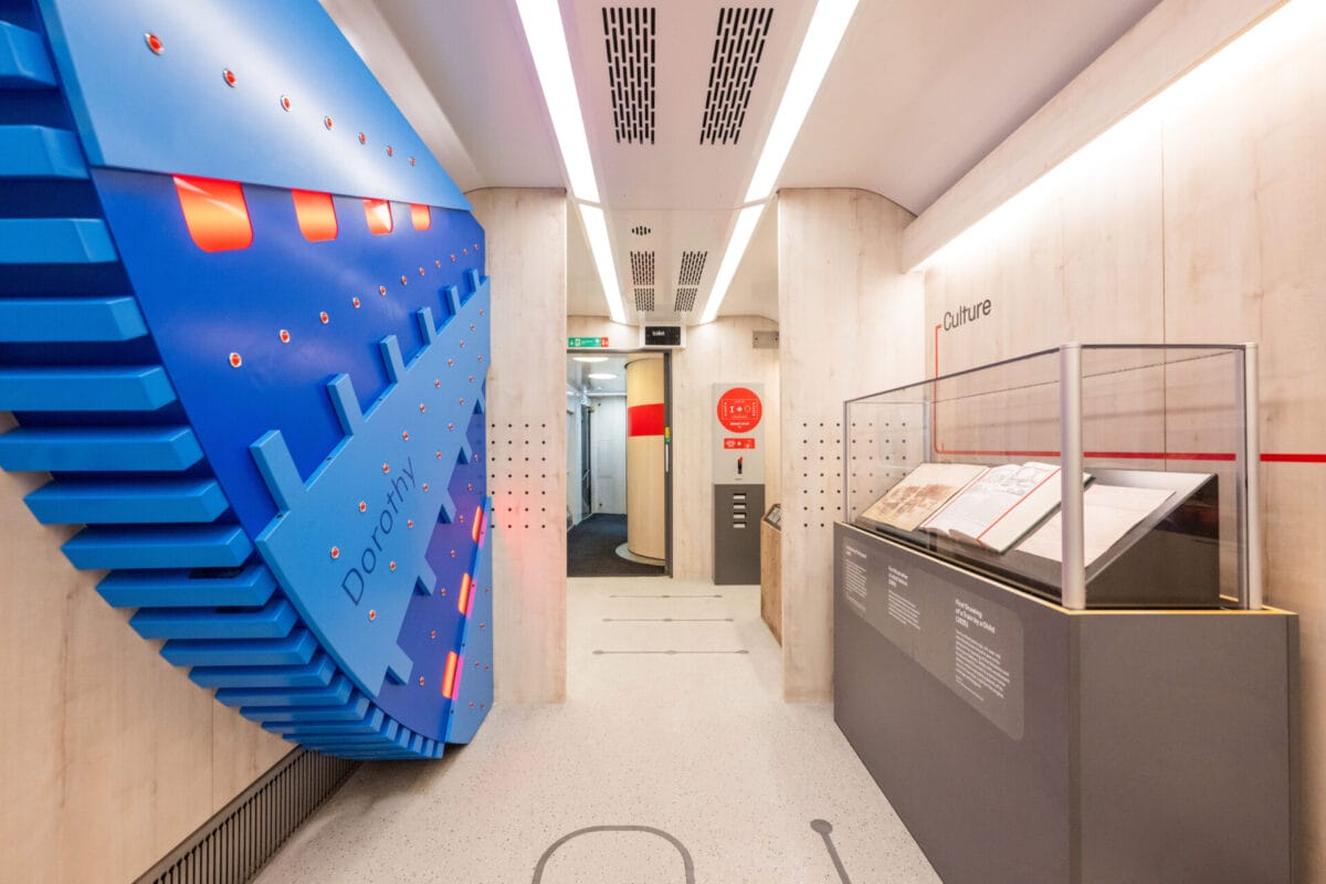 The Railway 200 Exhibition Train Railway Firsts interior carriage