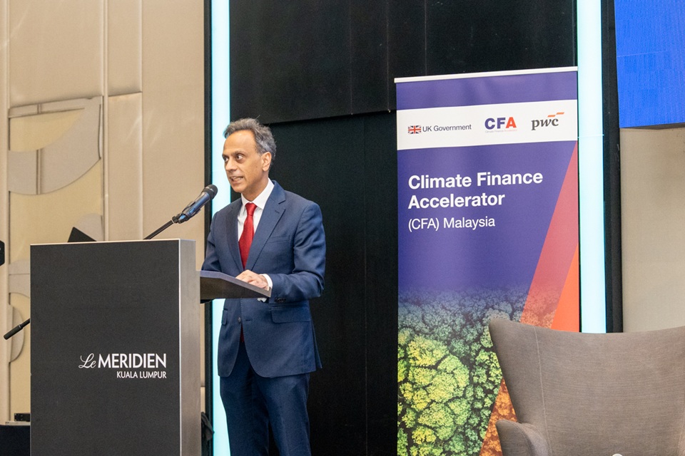His Excellency Ajay Sharma welcome remarks during the Climate Finance Accelerator launch in February.