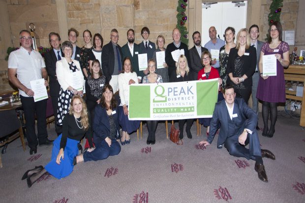 Picture of Environmental Quality Mark team receiving their award