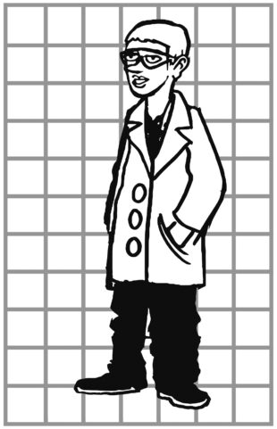 Man in lab coat