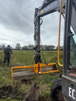 Lancashire Wildlife Trust, Typha harvest. Credit: Jim Milner