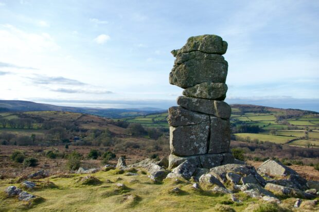A rock formation on Dartmoor