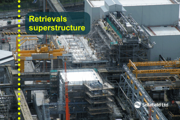 Sellafield Pile Fuel Cladding Silo retrieval super structure