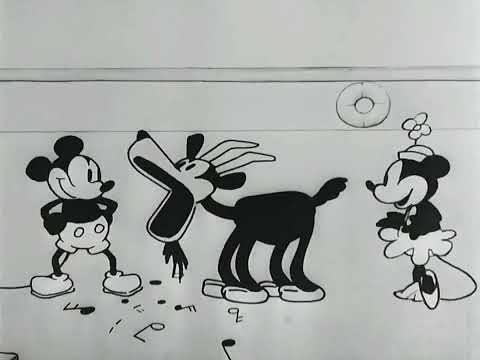 Disney's 'Steamboat Willie' characters Minnie Mouse and Mickey Mouse.