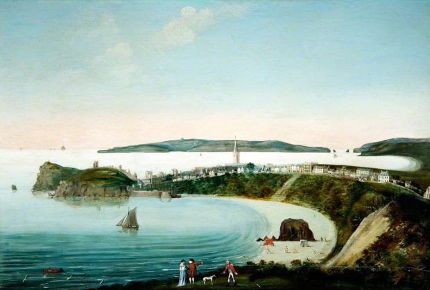 One of the first images of Tenby harbour was painting by William Golding in 1799.