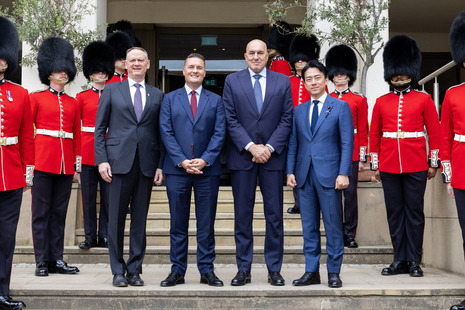 On Tuesday 21 July 2026, the Secretary of State for Defence, Wes Streeting, hosted the Global Combat Air Programme (GCAP) Defence Ministers' Meeting at Wellington Barracks, London..
