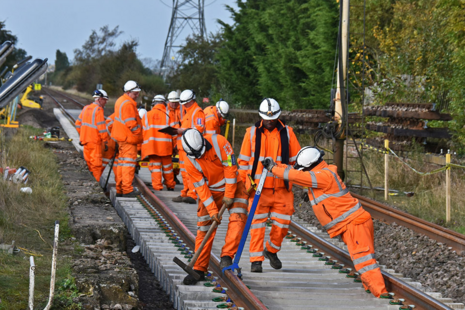 Rail workers