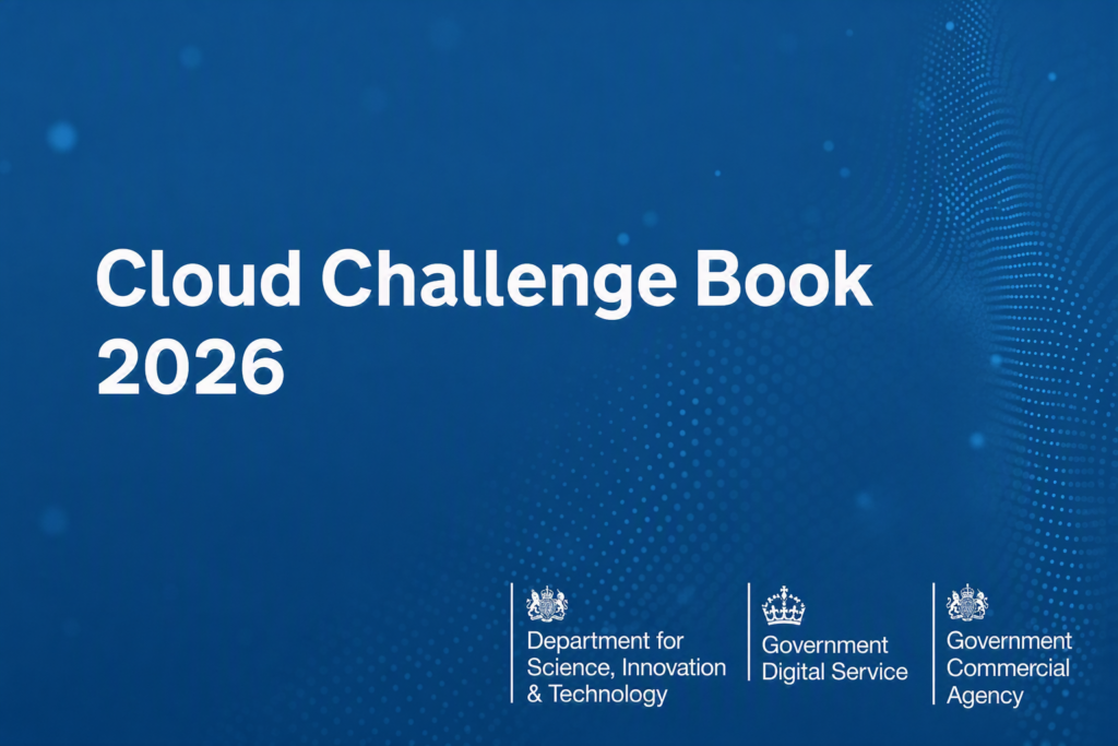 Cloud Challenge Book 2026 cover showcasing a modern cloud graphic with the title prominently displayed.