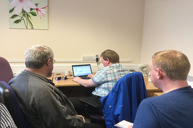 Image of user testing at DAC.