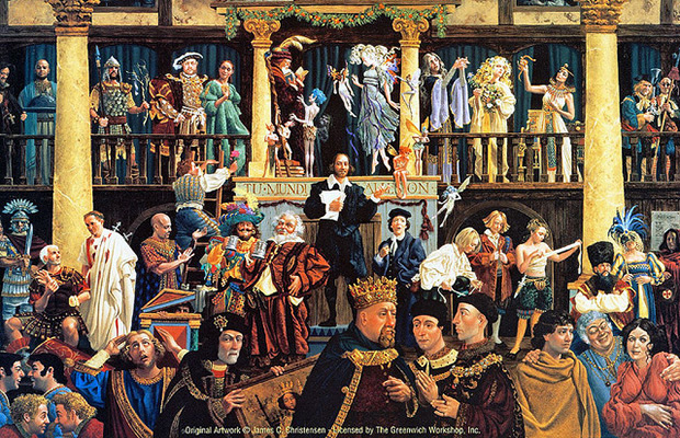 Shakespeare and characters from his plays - photo by Tracey Lee on Flickr. Used under Creative Commons.