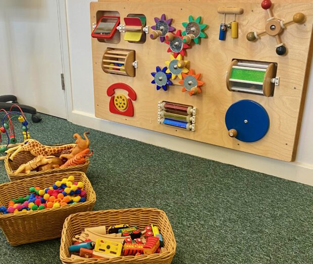 Childrens play area at a family hub