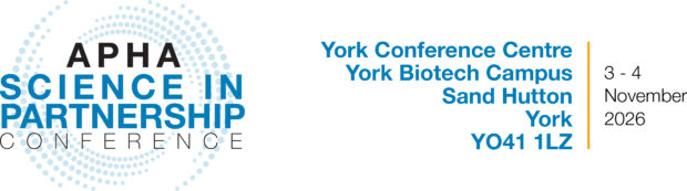 APHA Science in Partnership Conference Logo; Lakeside Conference Centre, York Biotech Campus, Sand Hutton, York, YO41 1LZ ; 3-4 November 2026