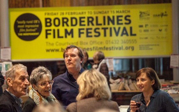 Visitors to the Borderline Film Festival