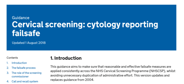 Failsafe screen grab