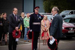 Adam Williams attending the IPO's 2022 Armistice Day Service
