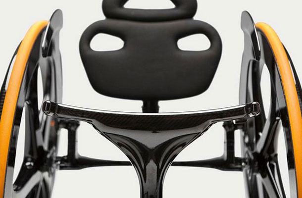 Close up image of Carbon Black chair.