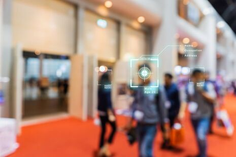 Facial recognition in a crowd