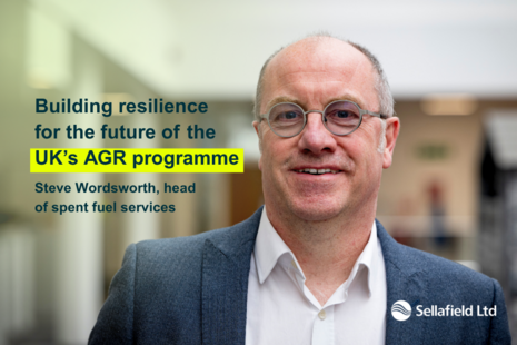 Steve Wordsworth, head of spent fuel management at Sellafield Ltd
