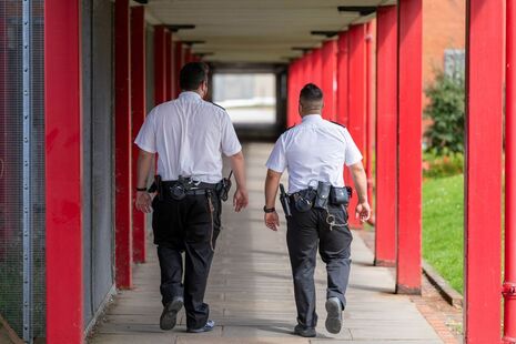 Prison Officer walking