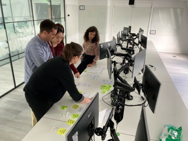 User research testing in lab room