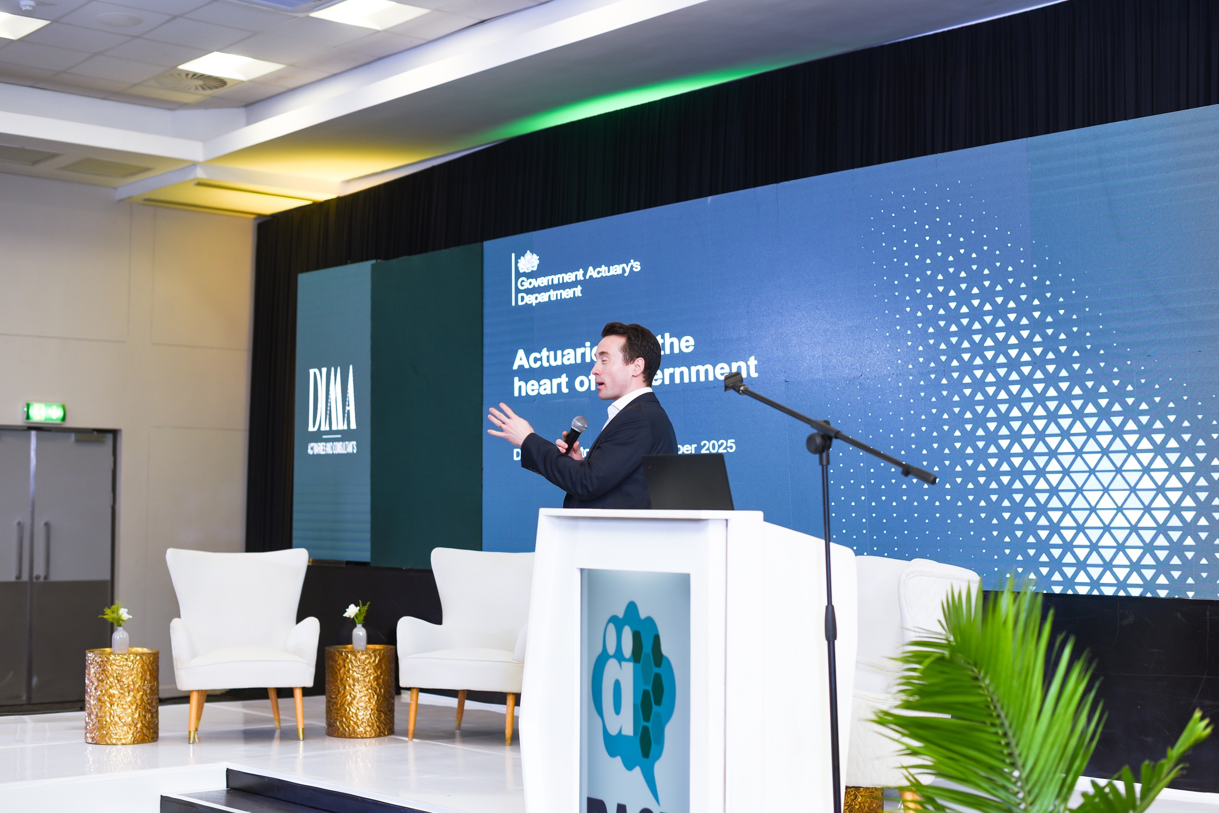 GAD Director Dave Johnston presenting at the Botswana Actuarial Conference