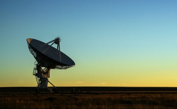 Image shows a satellite