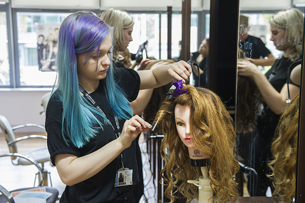 Hairdressing apprentice
